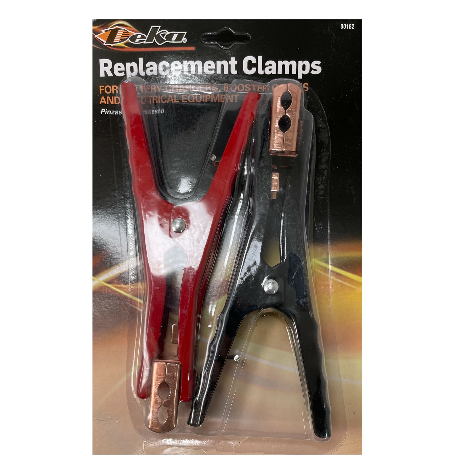 Deka 00182 Heavy Duty Replacement 4-8 AWG Battery Jumper Booster Cable Clamps