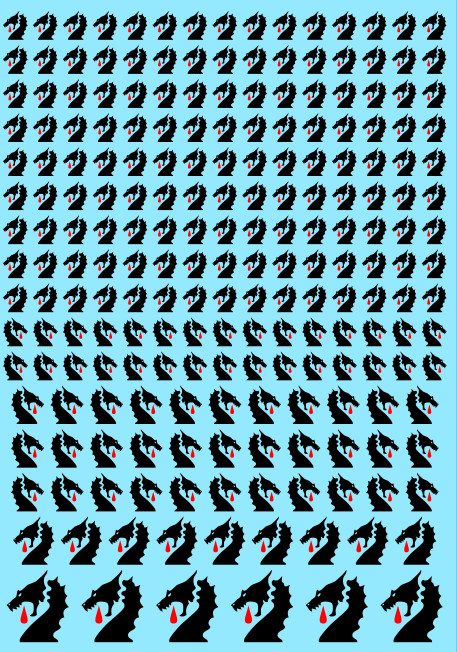 A6 - Bleeding Dragons Transfer Sheet