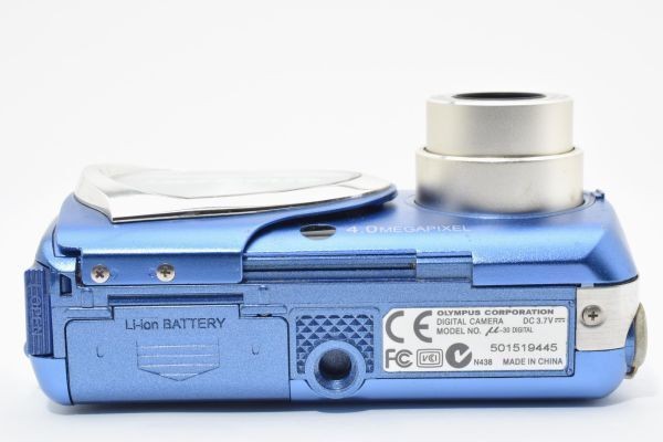OLYMPUS μ-30 DIGITAL Blue Compact Digital Camera Tested Working Japan