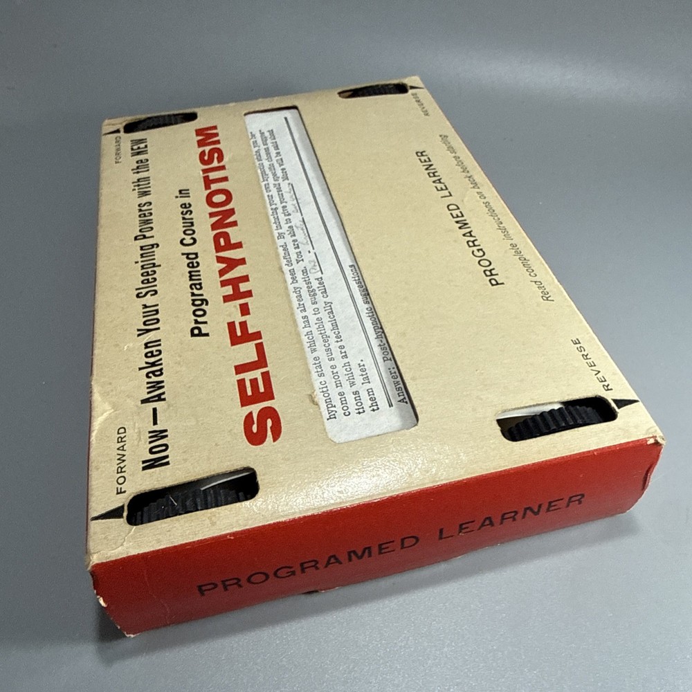 Vintage Self Hypnotism Box Programmed Learner Course - Educational Publ. NY