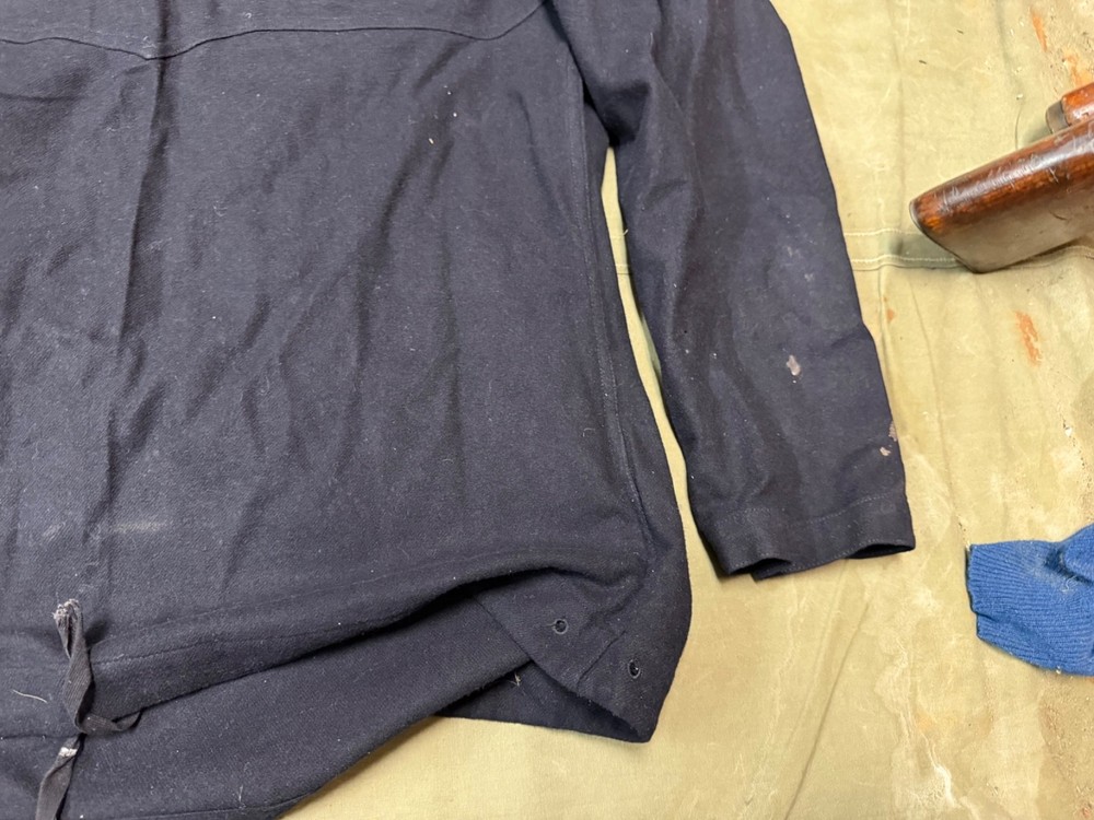 ORIGINAL WWII US NAVY EM DRESS "BLUES" JUMPER SHIRT- MEDIUM/LARGE 42R