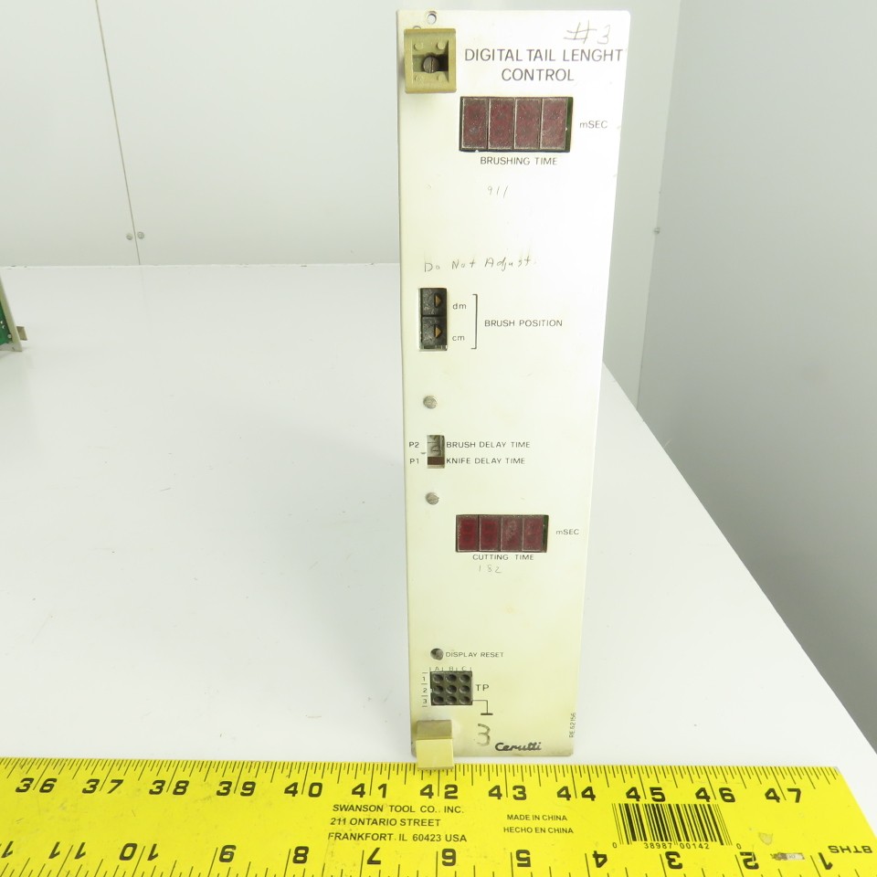 Cerutti RE 52156 Digital Tail Length Control