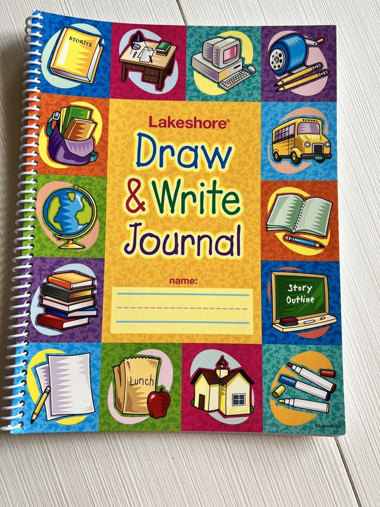 Lakeshore Journal Draw Write Student Math Stem Notebook Primary K - 1st Grade