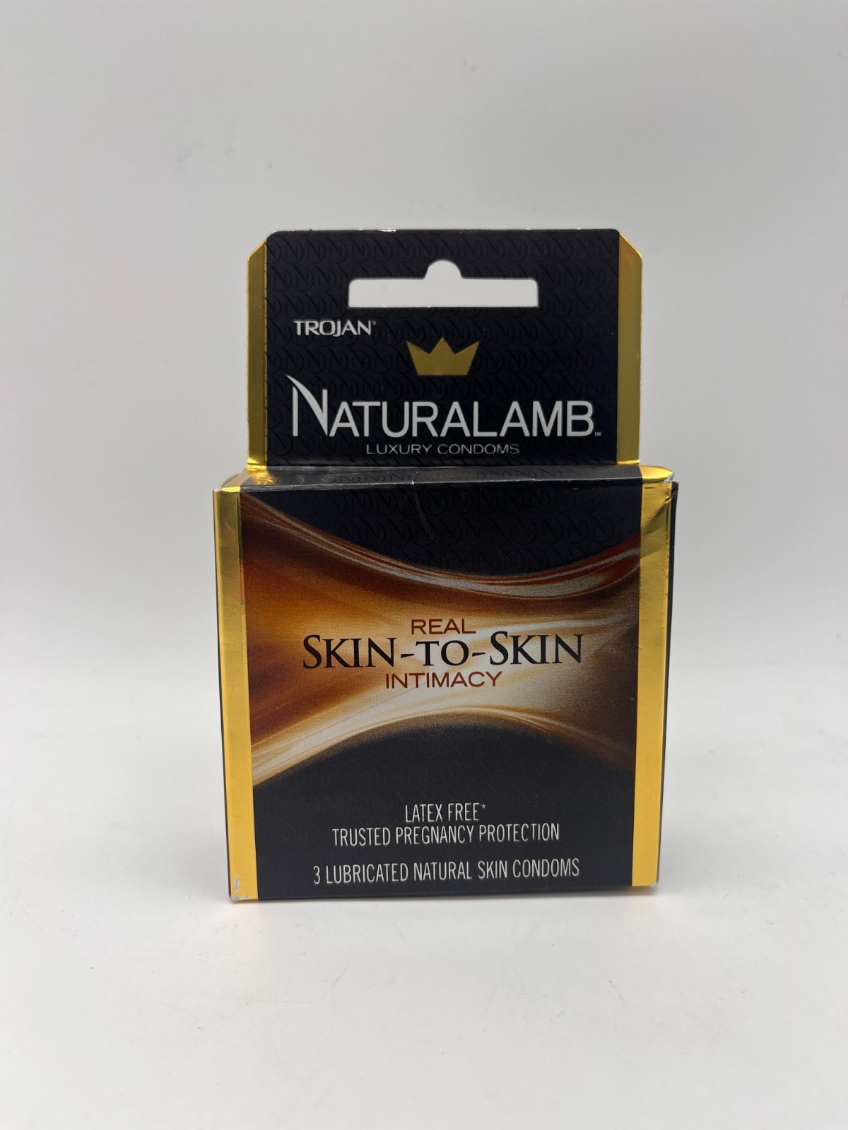 TROJAN NATURALAMB LUXURY CONDOMS SKIN-TO-SKIN INTIMACY 3ct EXP 2029 NIB MR 854