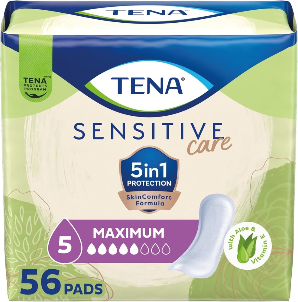 TENA Sensitive Care Maximum Pads, Regular Length