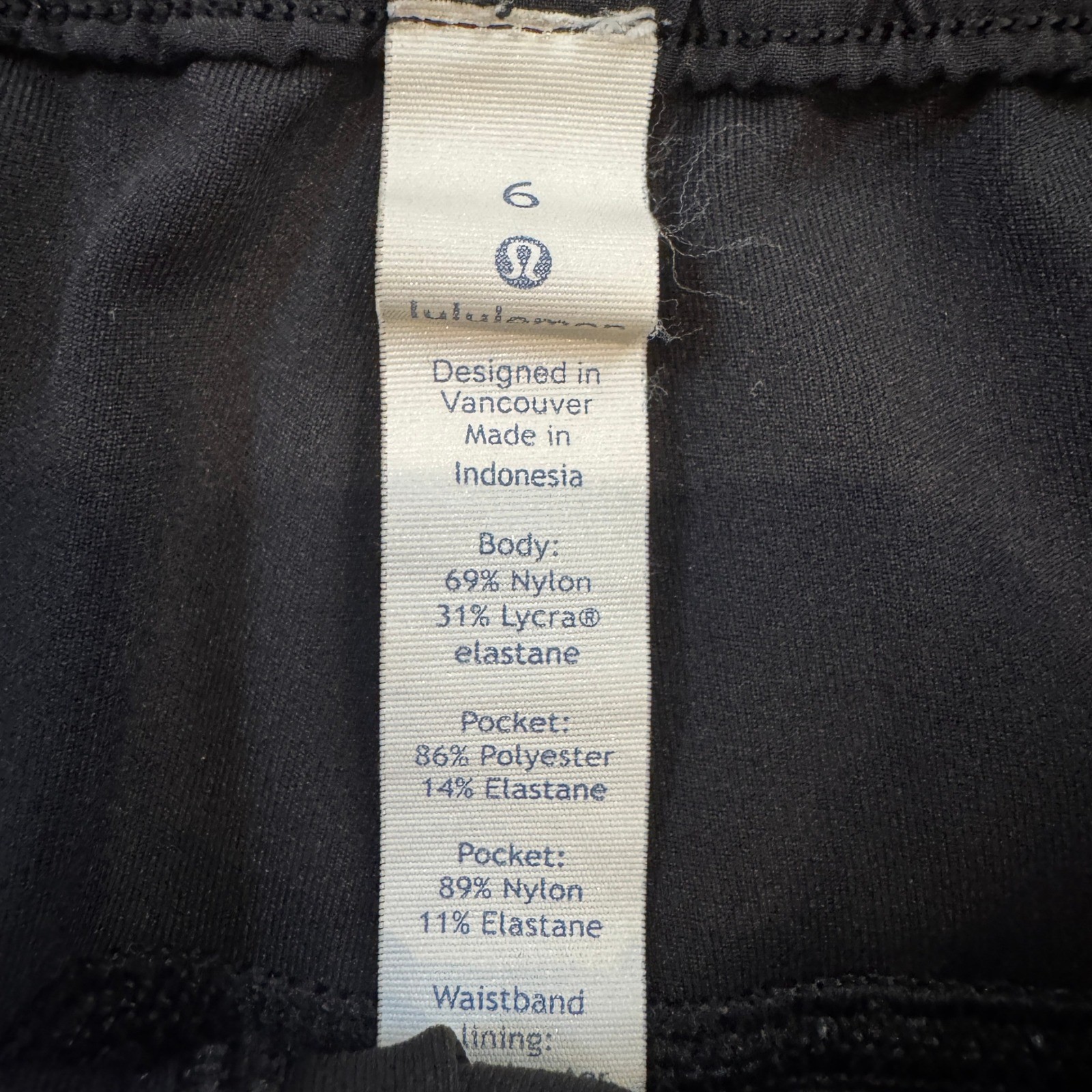 Lululemon On the Fly Short 2.5 Black Luxtreme Size 6 Athletic Shorts EUC LW7AIS