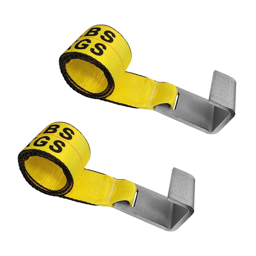 2 Pack 4" x 5' Roll Off Container Winch Strap for Cargo Securement Construction