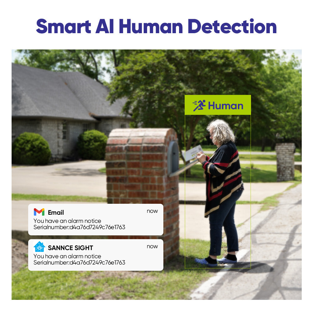 SANNCE Wireless 3MP Security Camera System 5MP 8CH NVR Two-Way Audio Recording