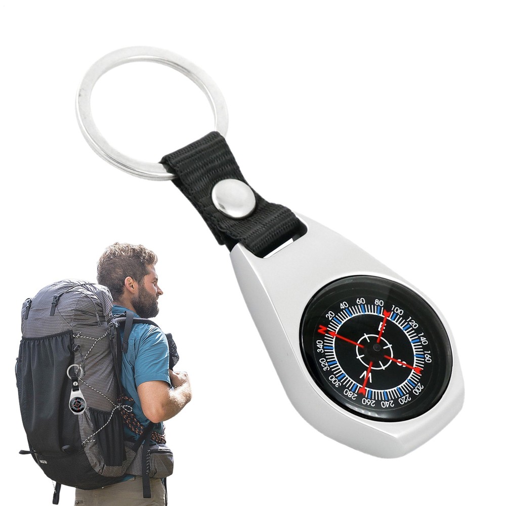 Zinc Alloy Compass Hook Camping Navigation Tools Small Pocket Compass Compact