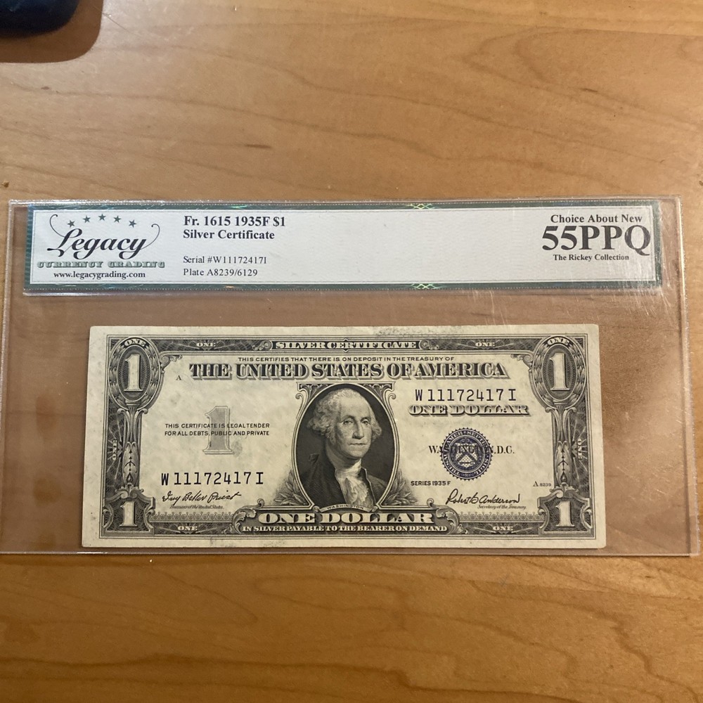 1935F $1 Silver Certificate 55PPQ