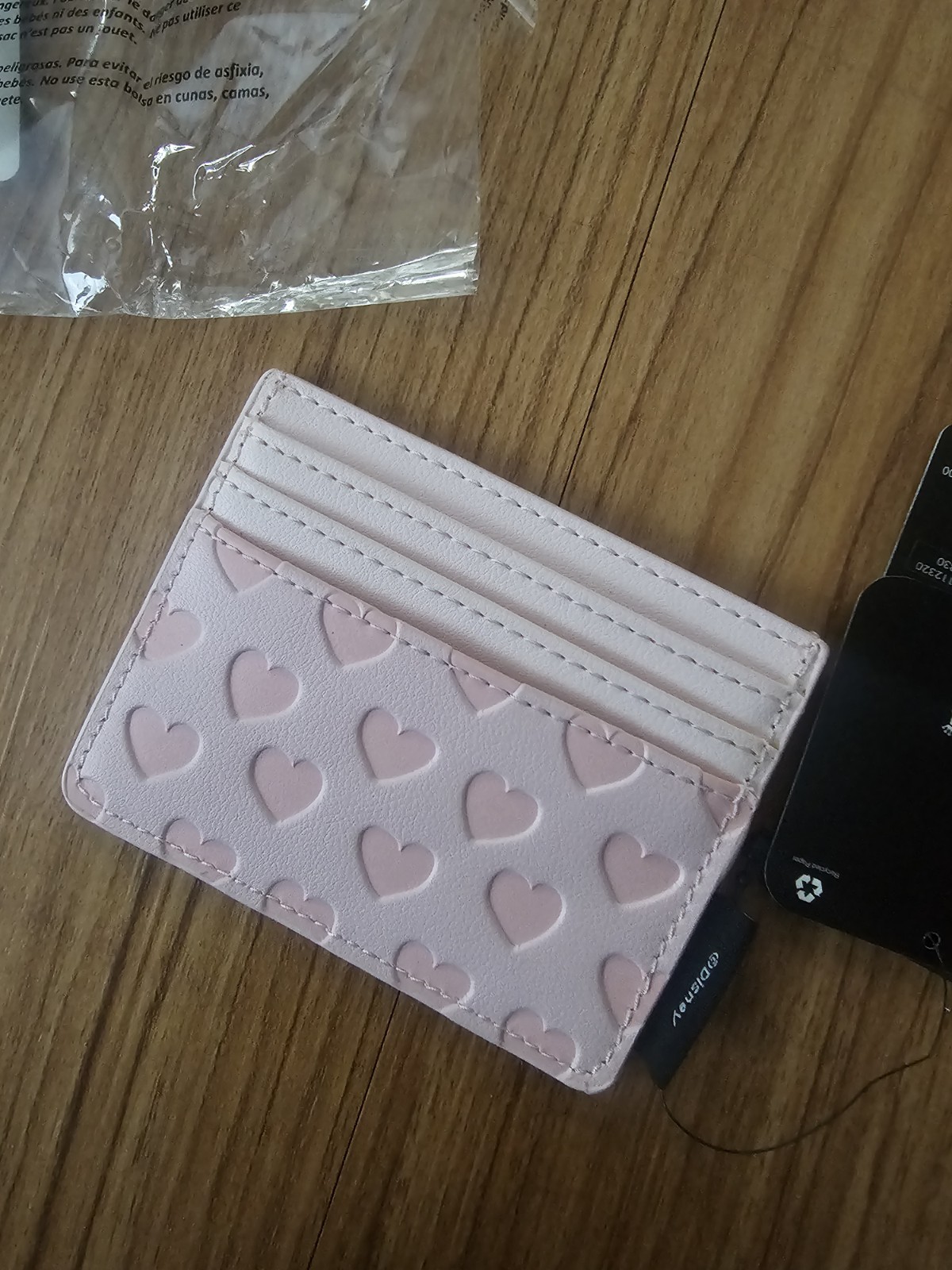 Disney Loungefly Stitch Loves Angel Card Holder Pink Hearts