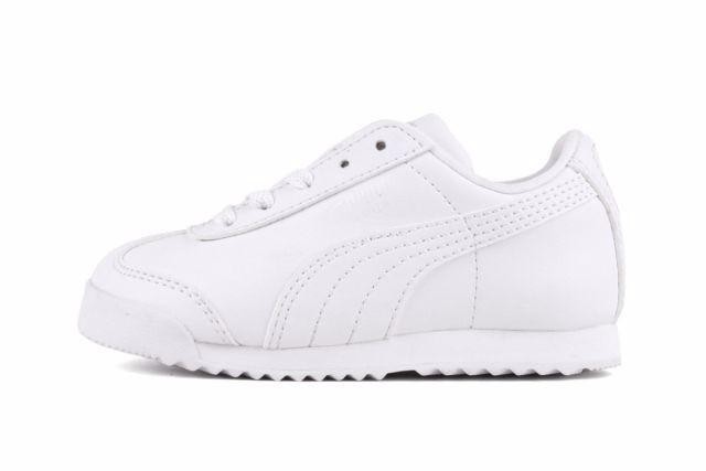 Little Kid's Puma Roma Basic White/Light Grey (354260 14) - 11