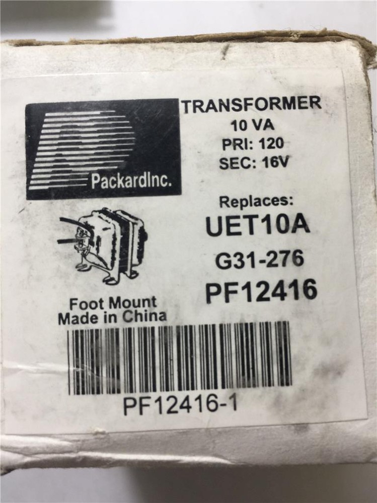 Packard, Inc. Transformer PF12416