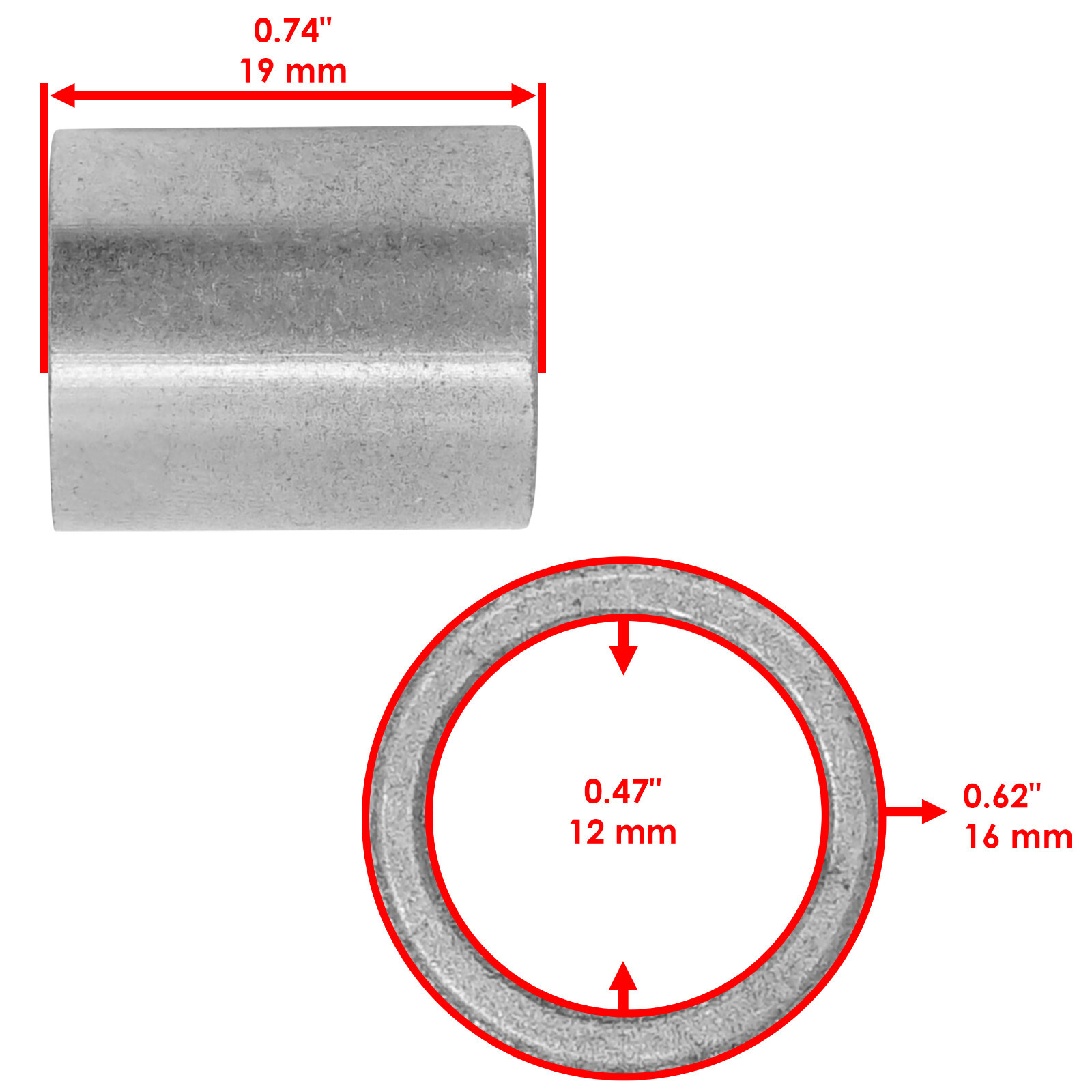 Caltric Exhaust Muffler Kit For Polaris Ranger Crew 800 4x4 2010-2014