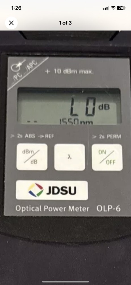 Acterna OLP-6 Optical Power Meter