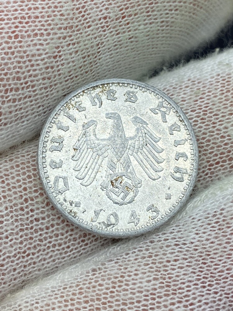 1943A Germany Third Reich 50 Pfennig Unc