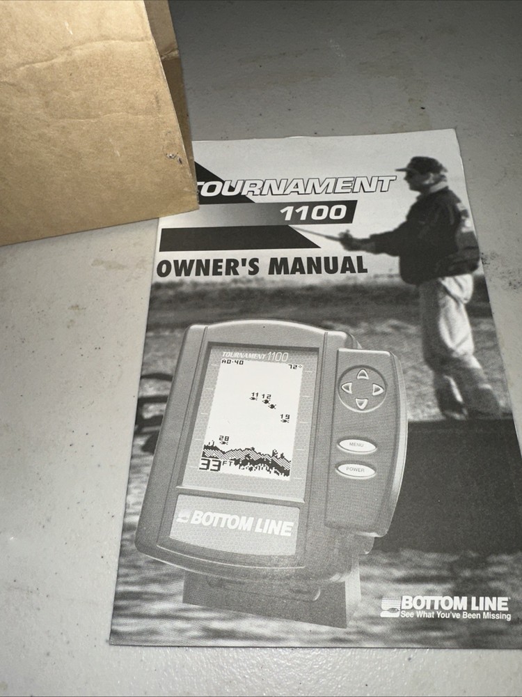 Bottom Line Tournament 1100 Fish Finder Head Unit Only. Untested