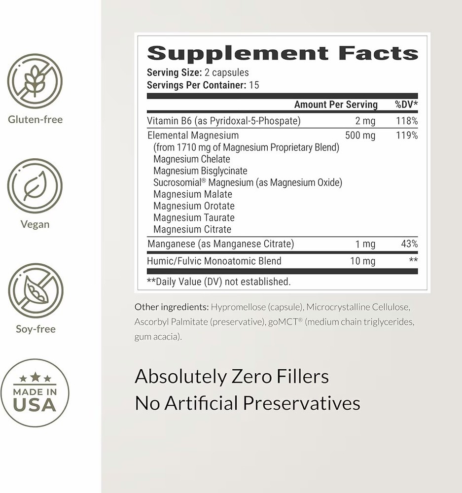 Bioptimizers Magnesium Breakthrough all 7 essential forms, 60 capsules