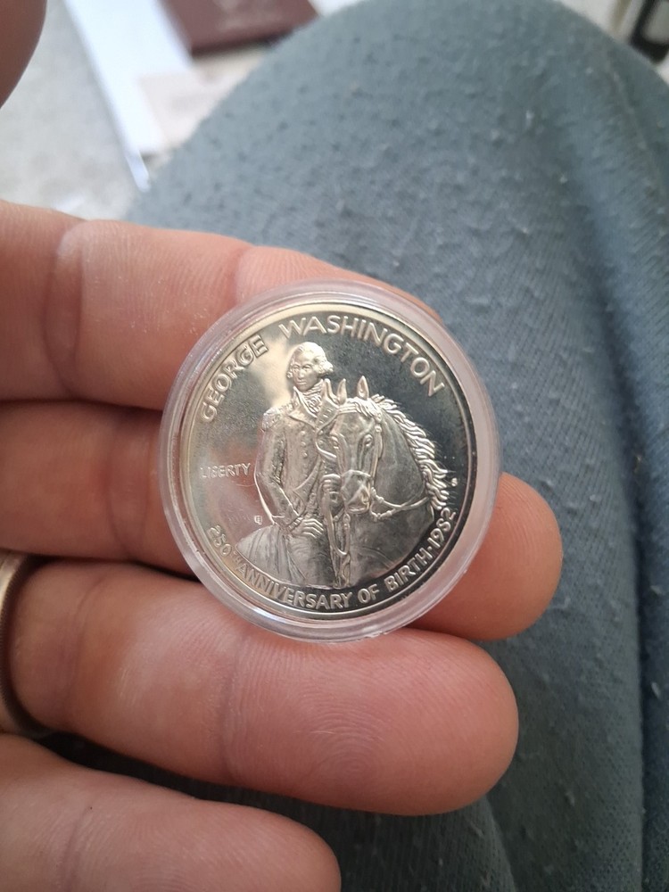 1982-S George Washington Proof Silver Commemorative Half Dollar With Box