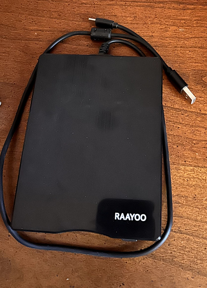 RAAYOO Floppy Disk Reader USB Floppy Disk Drive/Player External 3.5
