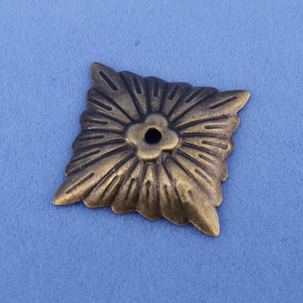 100PCS Square Bronze Antique Upholstery Nails Tack Studs Furniture Decorative US