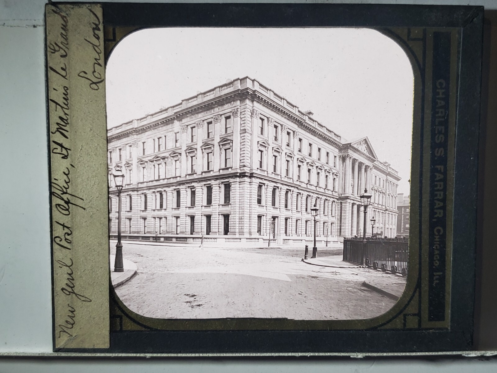 Post Office St Martin Le Grand, London, England, c1900 Magic Lantern Glass Slide