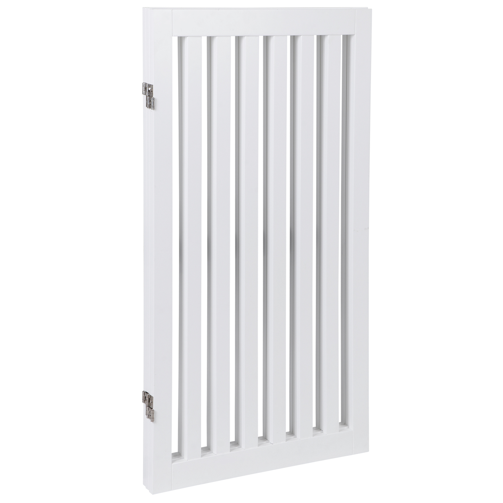 36'' H Foldable Pet Dog Gate Freestanding Dog Carrier for Doorway Indoor White