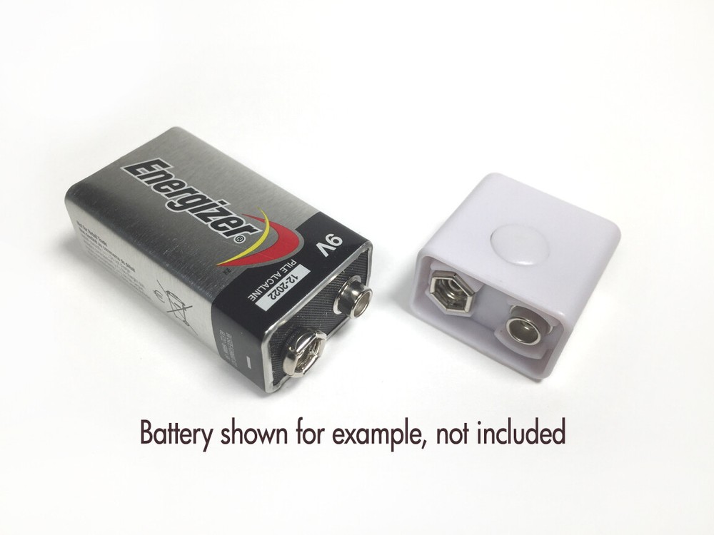 LED Flashlight 4 Pack pops on off 9V Battery small durable Push Button GIFT IDEA