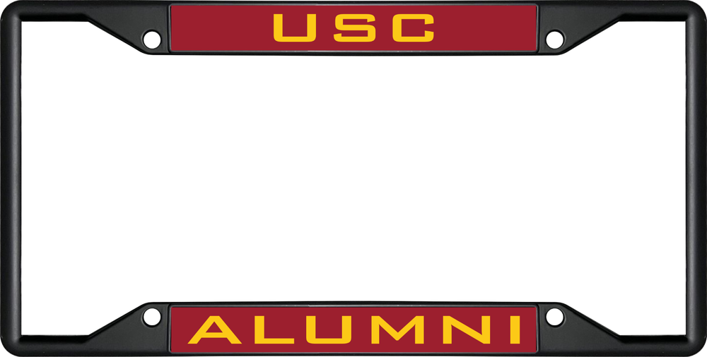 USC ALUMNI Black License Plate Frame