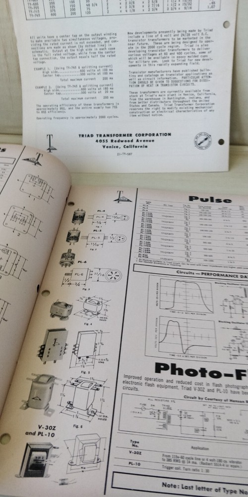 1958 Triad - Catalog - Transformers + More + Tv Components