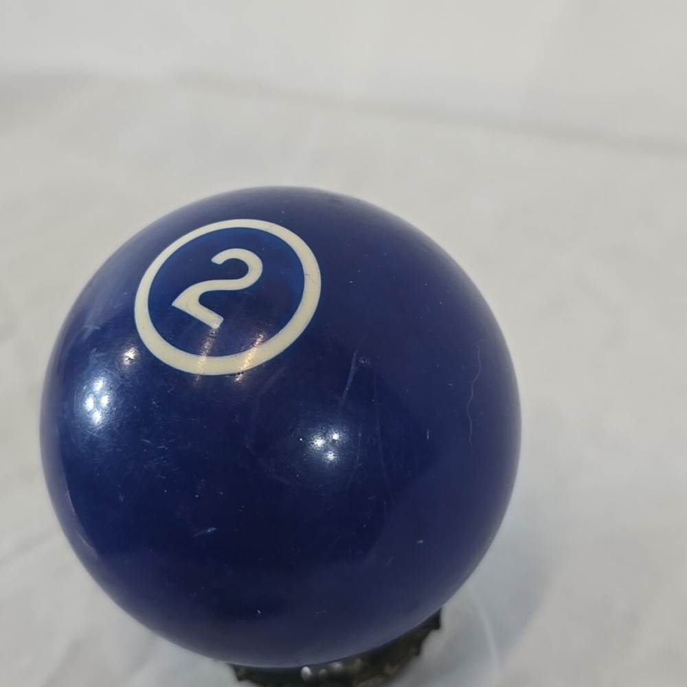 VTG Solid Navy Blue Pool Ball #2 - White Number - Unbranded Billiard Replacement