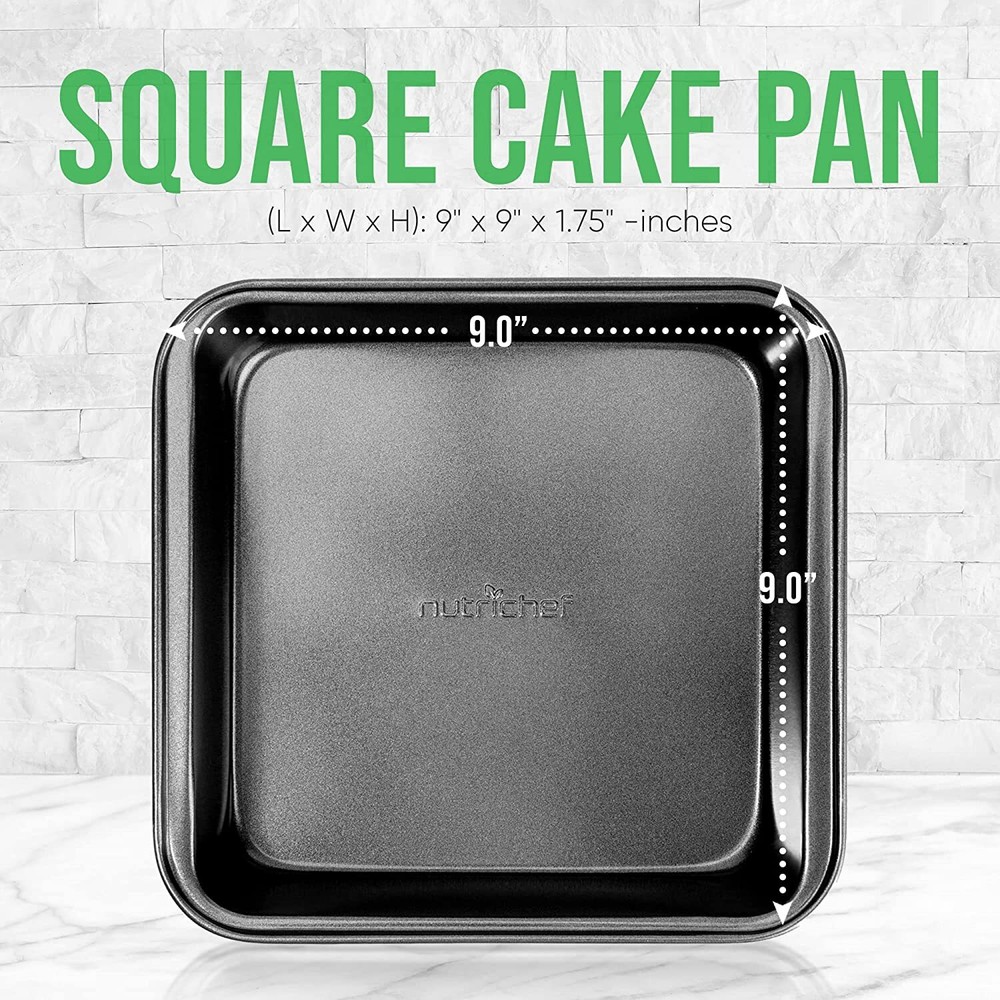 Nutrichef BKNCBS10CAKEP Square Cake Pan