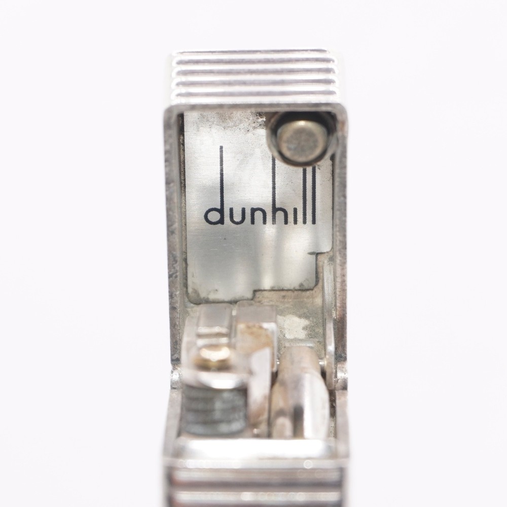 Dunhill Lighter Silver Horizontal stripe