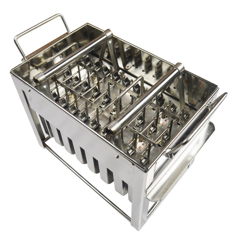 TECHTONGDA 24pcs Stainless Steel Ice Cream Mold Round Head Capacity:108ml New