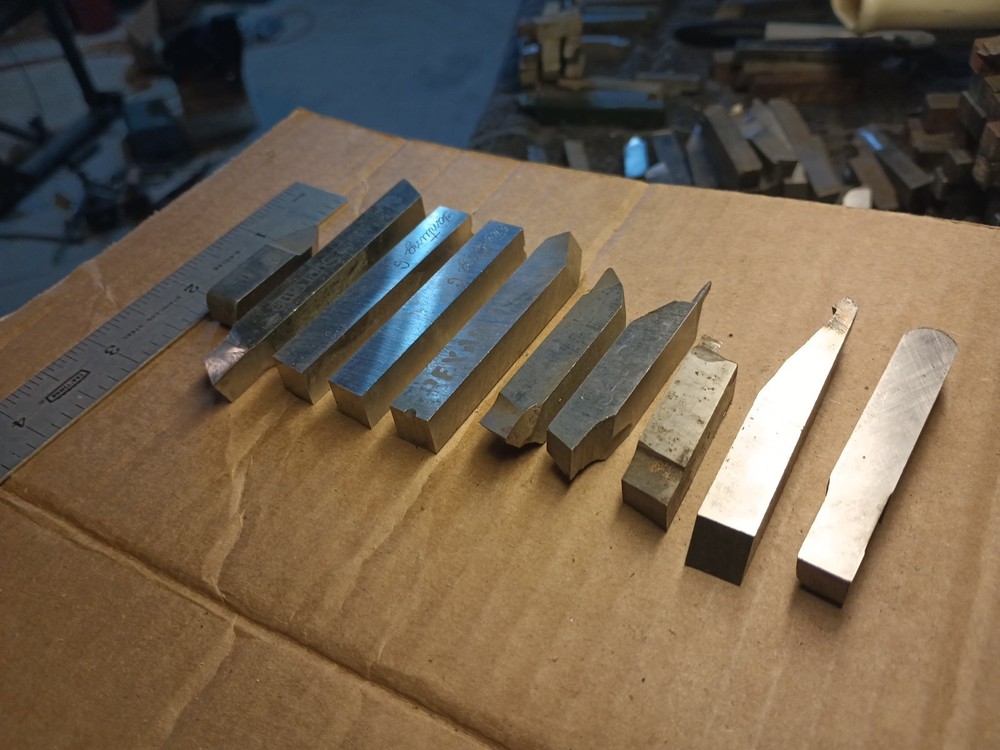 10 Various HSS 3/8" Lathe Tool Bits A6