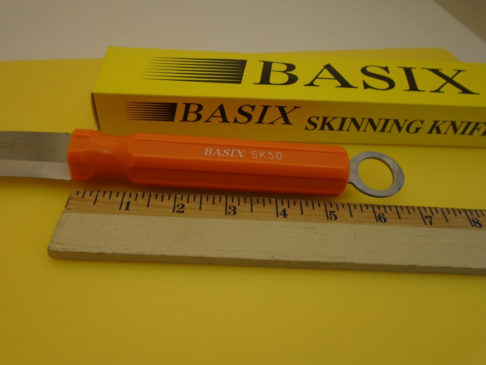 Basix Lineman Knife SK50 High Visibility Orange Handle Hang Ring New Old Stock