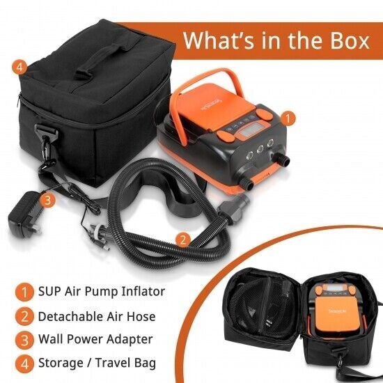 SereneLife SLPUMP50 Electric Air Pump Compressor for SUP & Pool Inflatables