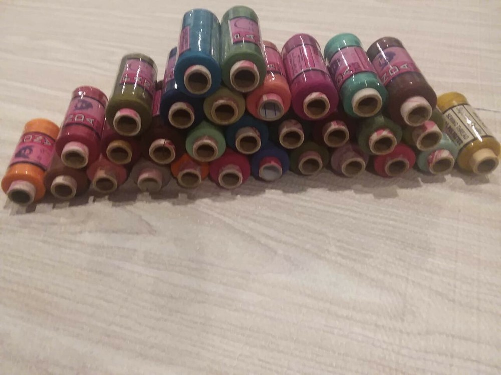 15 piece  Polyester Sewing Thread  Hand Stitching 200 Yard Each Spool