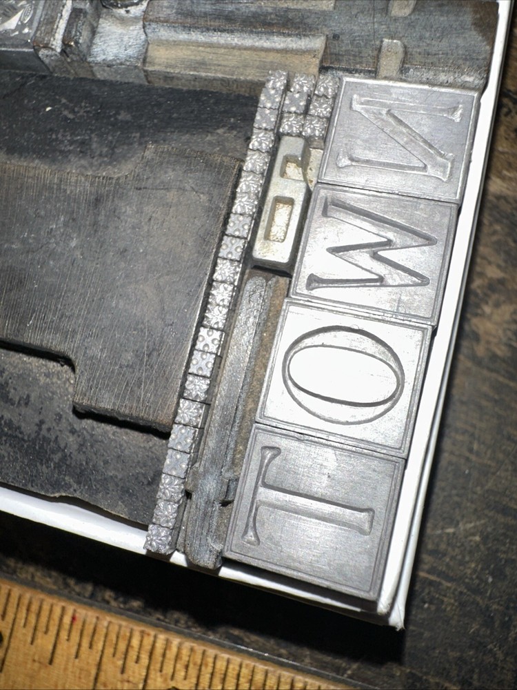 Printing Blocks Ornamental Borders Dingbats Nice Variety! #BB