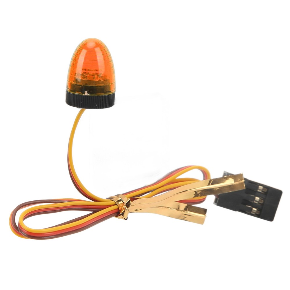 Yellow RC Car Alarming Light 5 Light Modes High Simulation Round Compact