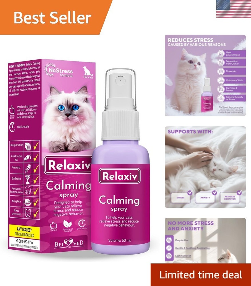 1.7oz Cat Scratch & Stress Relief Pheromone Spray - Effective & Safe Solution