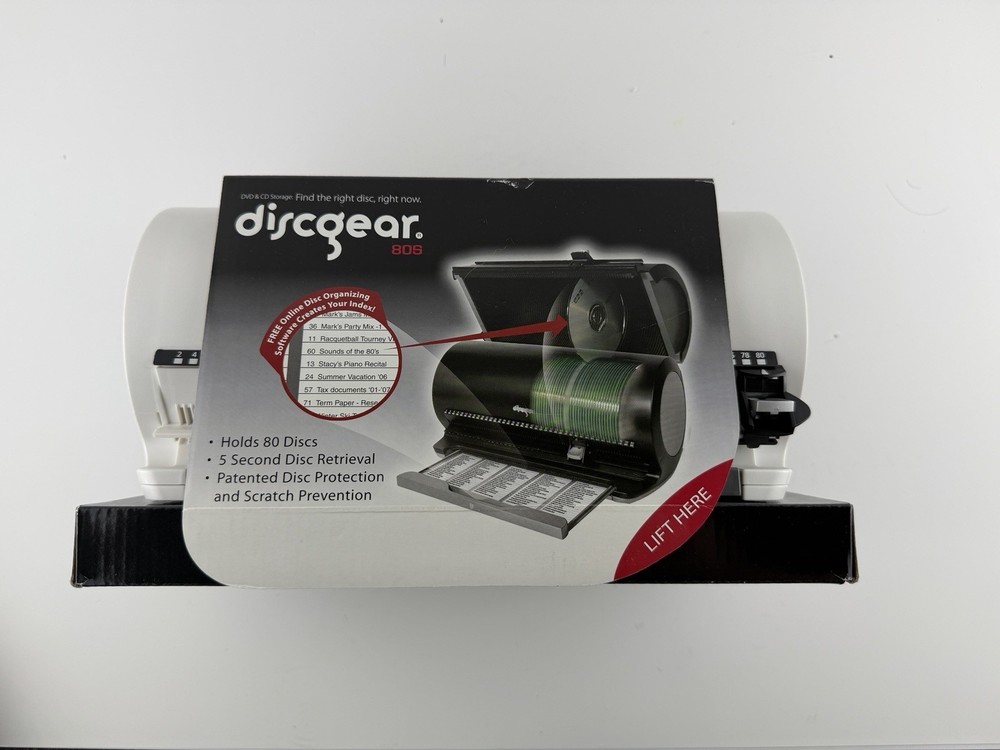 DiscGear Selector 100 Disc Retrieval Storage Organizer CD, DVD, Blu-Ray, & Games