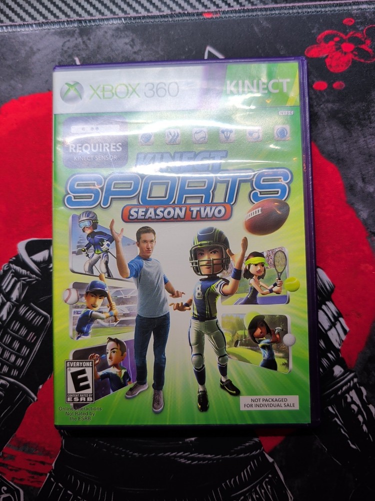 Microsoft Xbox 360 Kinect Sensor Bar (Untested) with 7 Games Bundle
