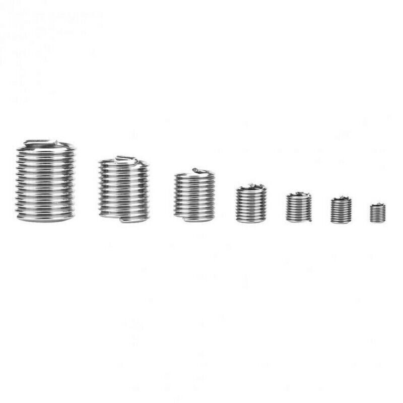 60pcs Spark Plug Rethread Kit Cylinder Head Tap Thread Insert Reamer Repair Tool