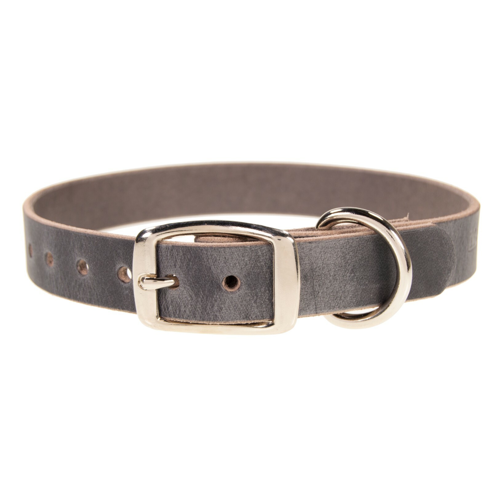 Heavy Duty Leather Dog Collar_Medium, Large, XL_1" Wide_Amish Handmade