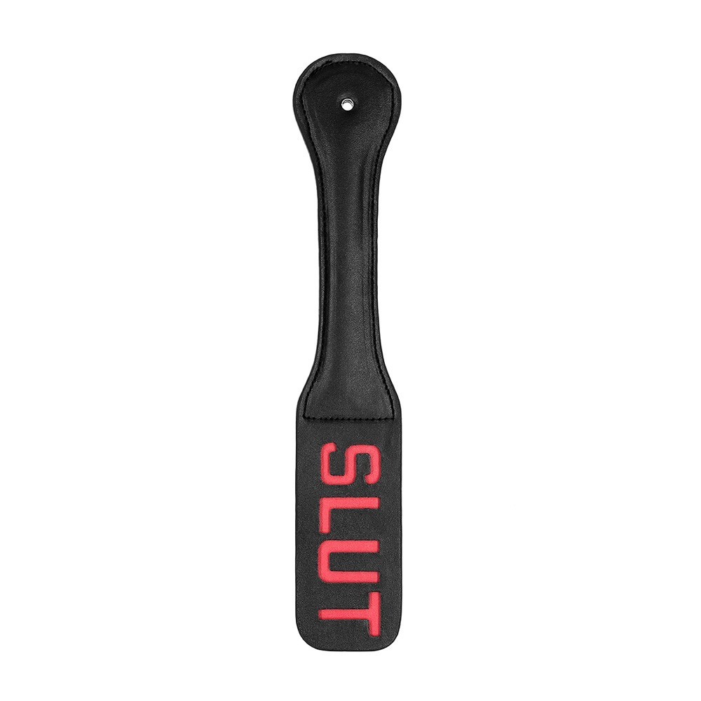 Shots Ouch Paddle Slut Black
