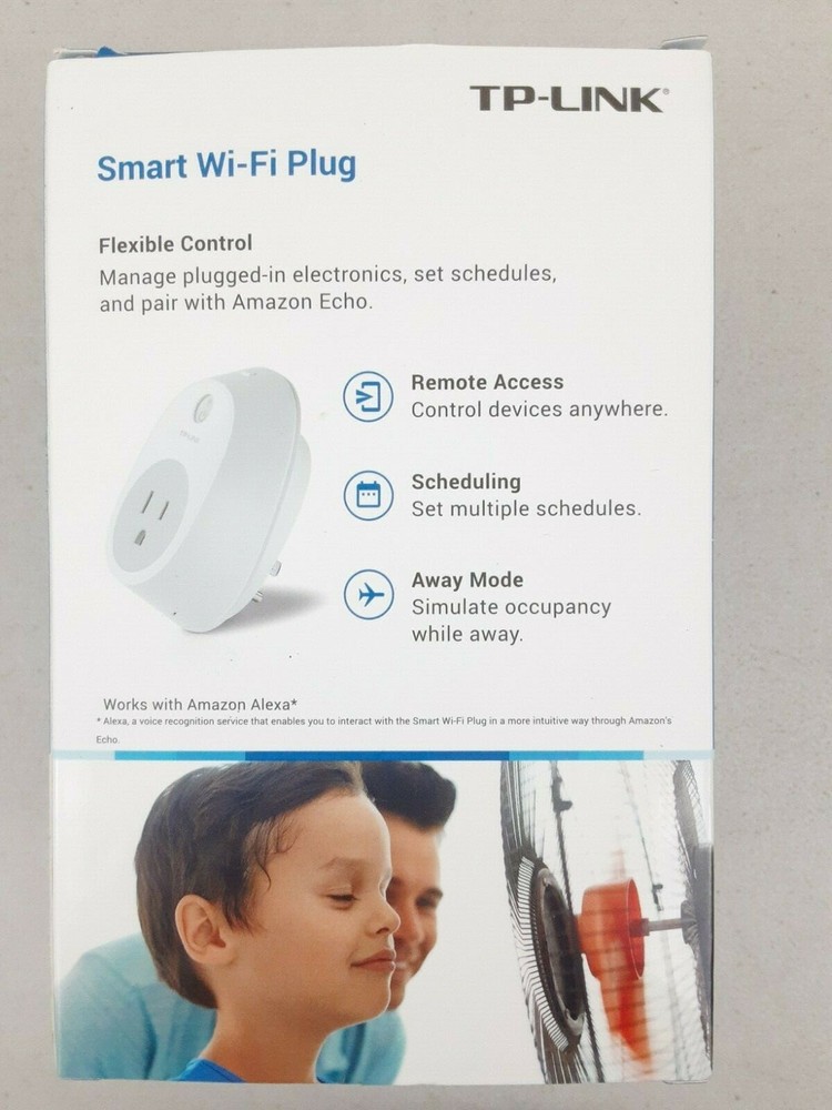 TP-Link HS10 Smart Wi-Fi Plug Remote Access works w/ Amazon Alexa Google