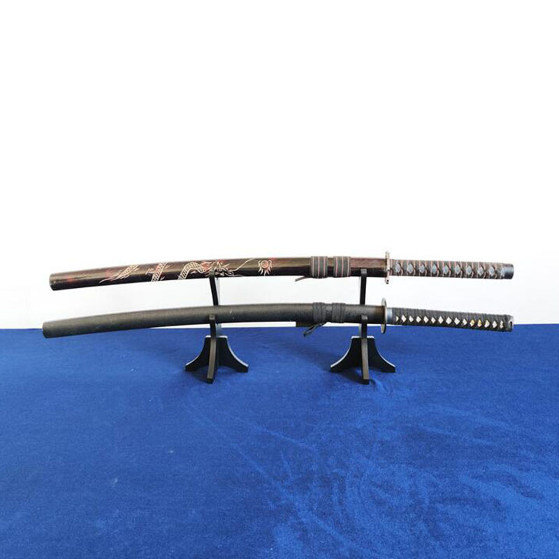 Split Katana Samurai Sword Holder Stand Bracket Assembly New Sword Rack S/L Size