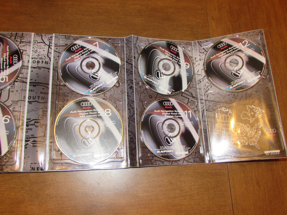Audi Navigation System DVDs Master Set North America