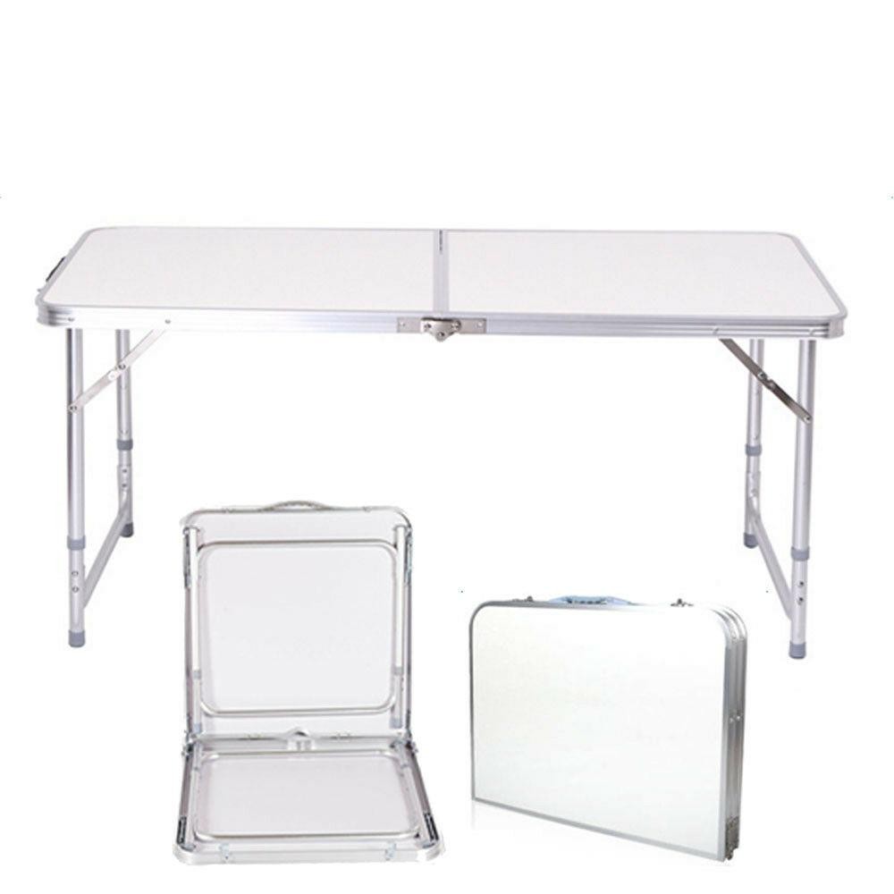 4ft Aluminum Camping Folding Table Portable Office Camping Picnic